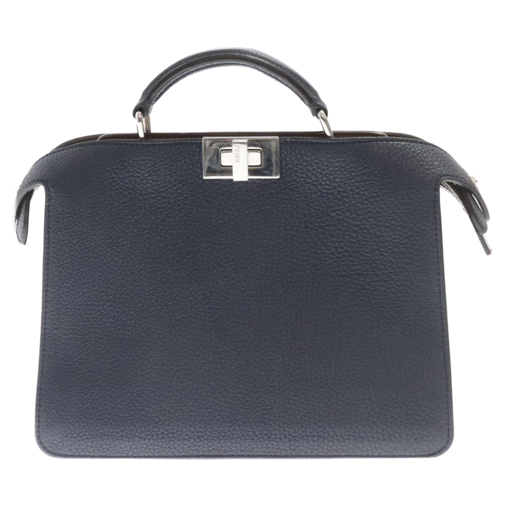 Fendi Peekaboo Porter 2way Shoulder Bag Black